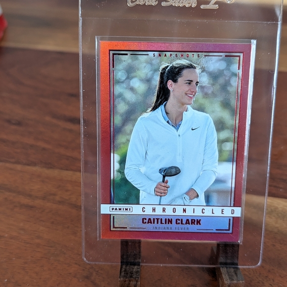 Lot Of 3 Caitlin Clark Chronicled 2025 Red Holo & Foil Cards 24, 36, 100 - Picture 7 of 8